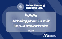 Auszeichnung für Top-Antwortrate bei kununu